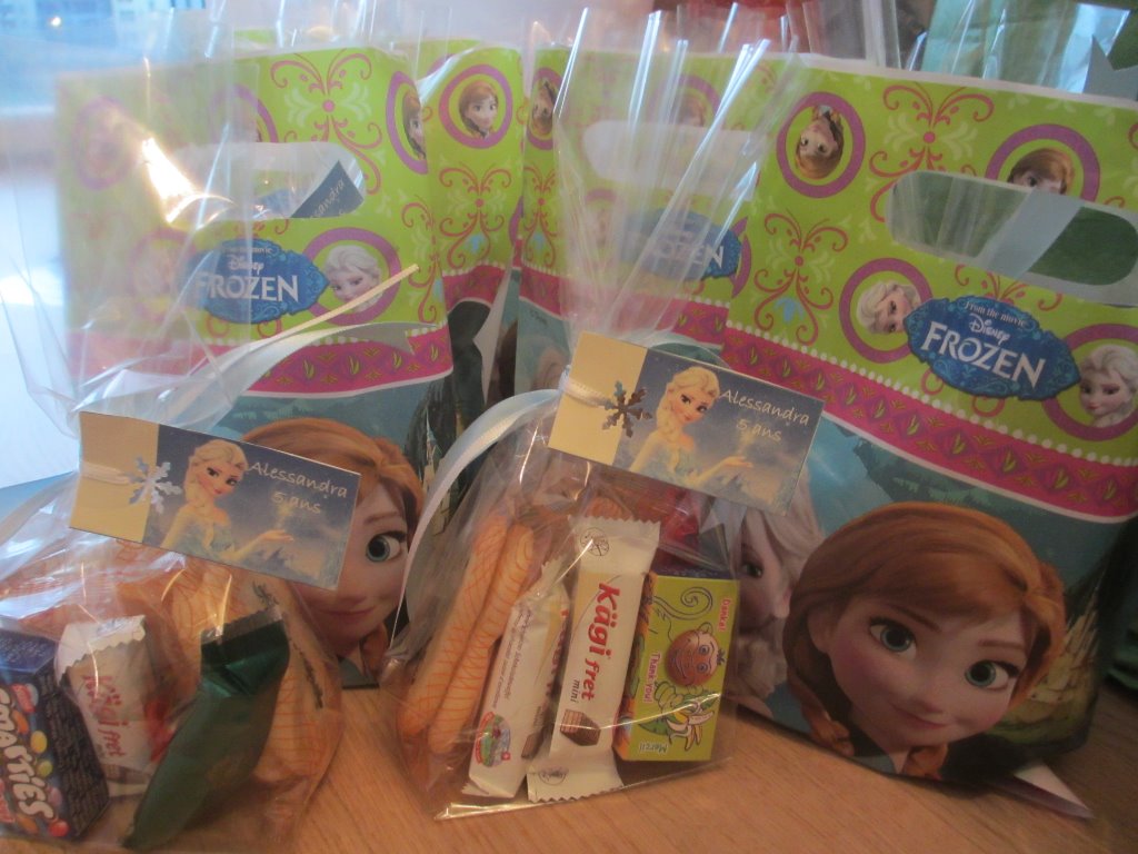 Goodie bags for party guests and classmates